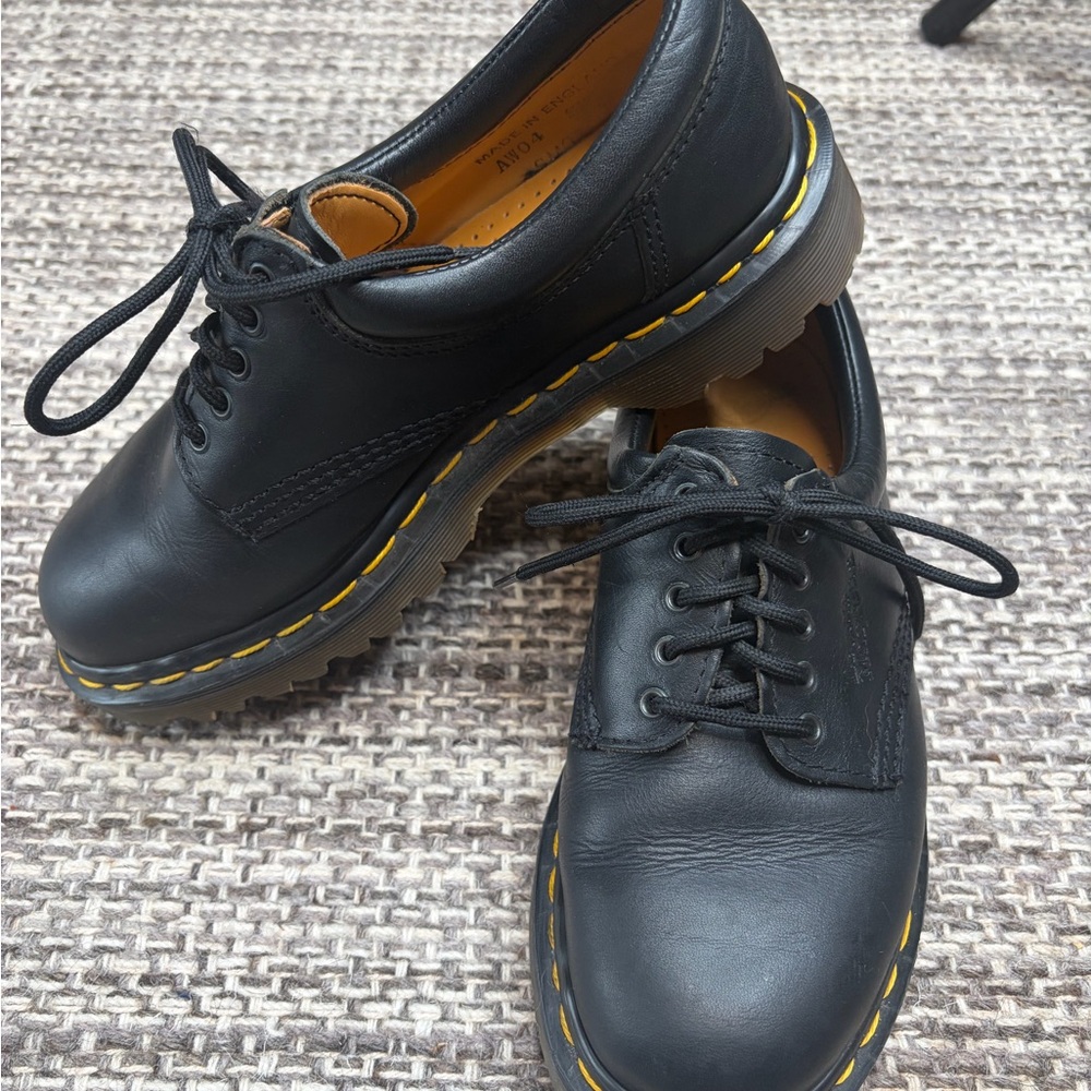 Dr. Martens Black Leather 8053 5 Eyelet Oxfords